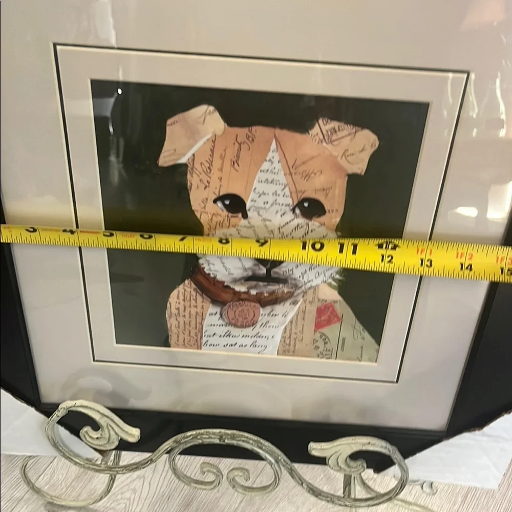 Framed Dog Art Print with Black Frame - Picture 5 of 6